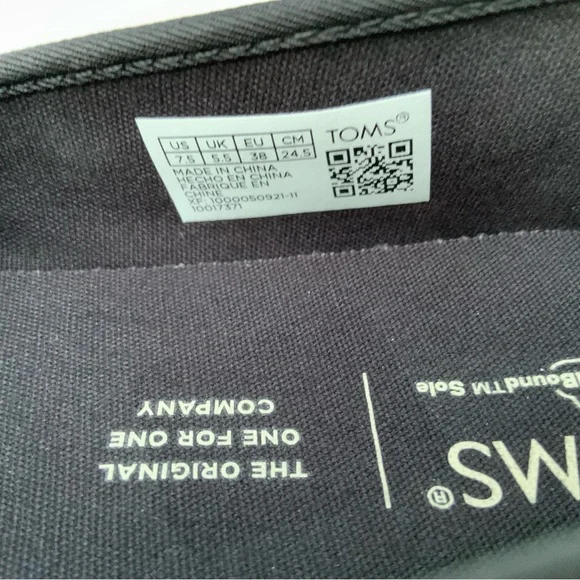 Tom’s Alpargata BlackBerry Sparkle Glitter Sz 7.5 VGUNavy Blue Cocktail Party - Picture 10 of 10